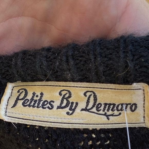 80s Color Block Knit Sweater Crew New Wave Colour Block Sz M - Picture 11 of 13